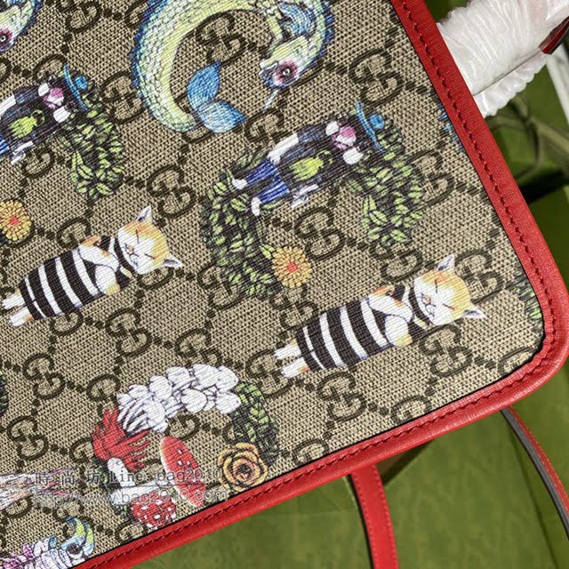 Gucci新款包包 古驰猫咪tote托特包购物袋 612992  gdj1655